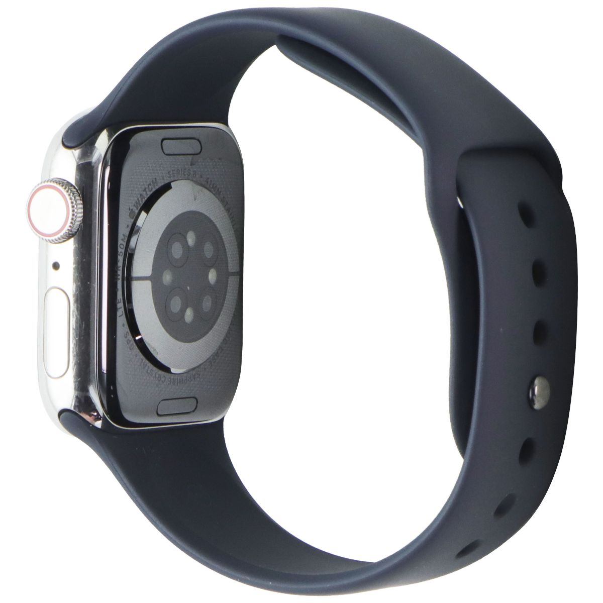Apple Watch Series 8 (41mm) A2772 GPS + LTE - Silver SS/Midnight Sport Band M/L