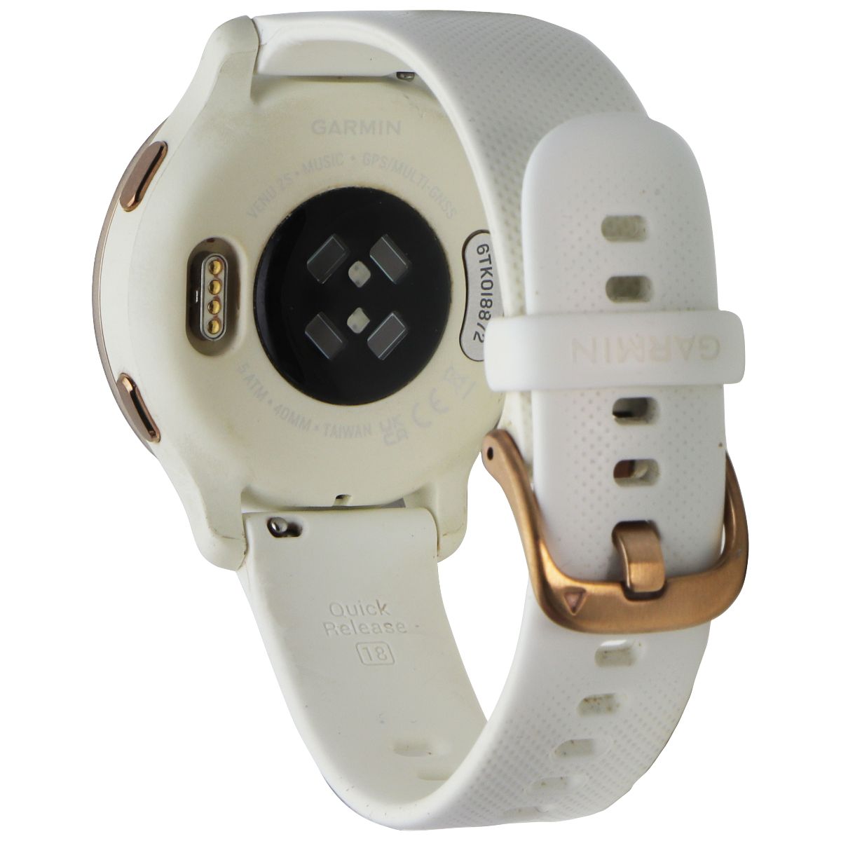 Garmin Venu 2S GPS Smartwatch - 40mm - Gold / White (010-02429-03)