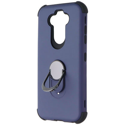 Asmyna Dual Layer Ring Case for LG K31 / Aristo 5 / Fortune 3 - Dark Blue/Black