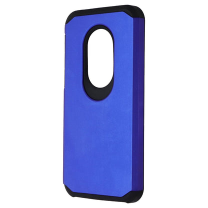 Asmyna Dual Layer Case for Motorola Moto G7 Play - Blue/Black