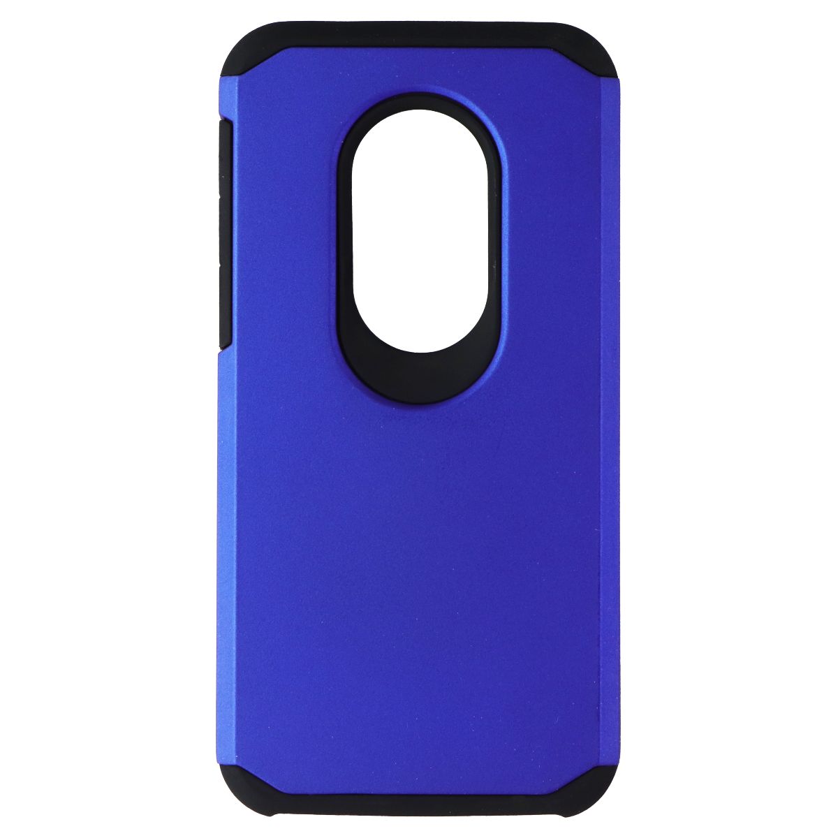 Asmyna Dual Layer Case for Motorola Moto G7 Play - Blue/Black