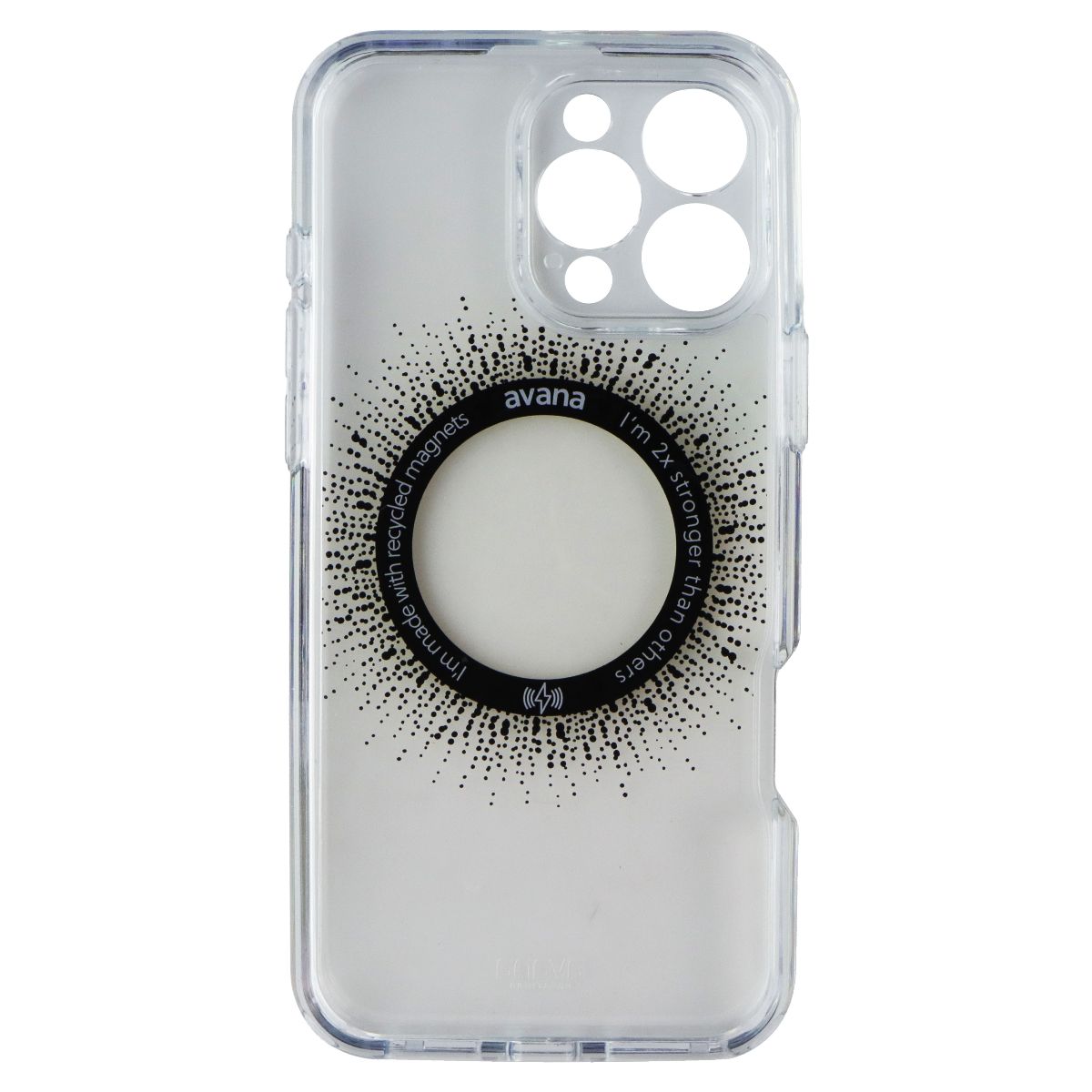 Avana Aura Series Case for MagSafe for iPhone 16 Pro Max - Clear/Gold