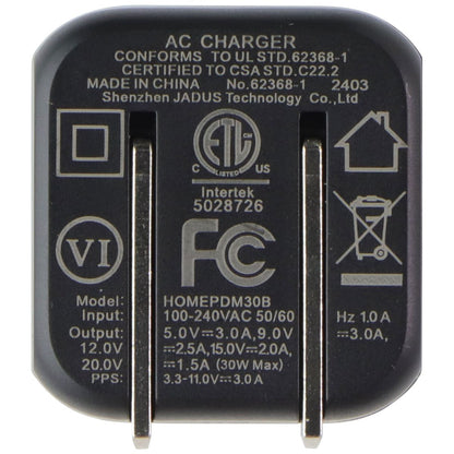 AXS ProCharge Mini USB-C Wall Charger (HOMEPDM30B) - Black