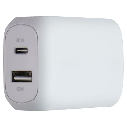 Belkin BoostCharge 42W Dual USC-C/USB-A Wall Charger + USB-C to 8-Pin Cable