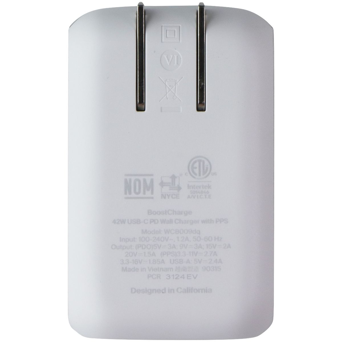 Belkin BoostCharge Dual Port USB-C + USB-A Wall Charger with USB-C Cable - White