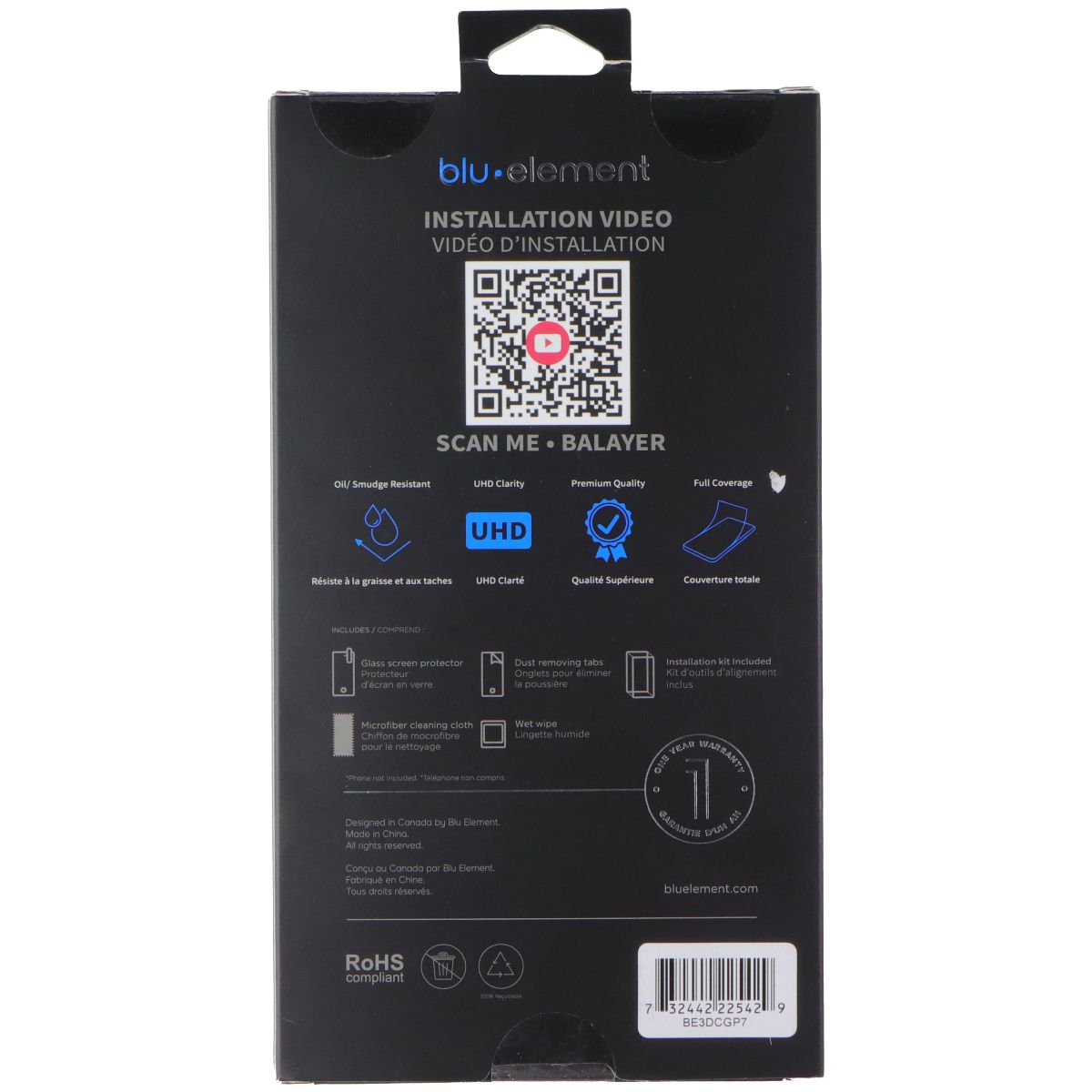 BLU Element Premium Screen Protector for Google Pixel 7 - Clear
