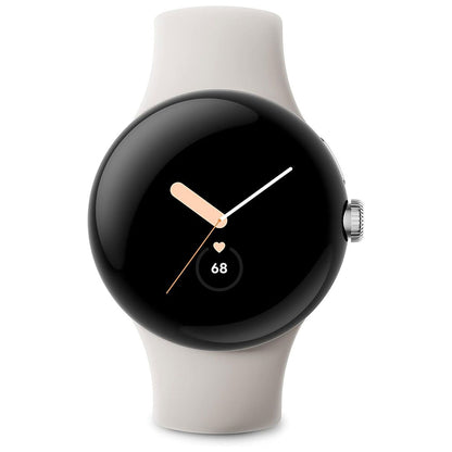 Google Pixel Watch 1st Gen Wi-Fi Smartwatch with Fitbit Tracking - Silver/Chalk