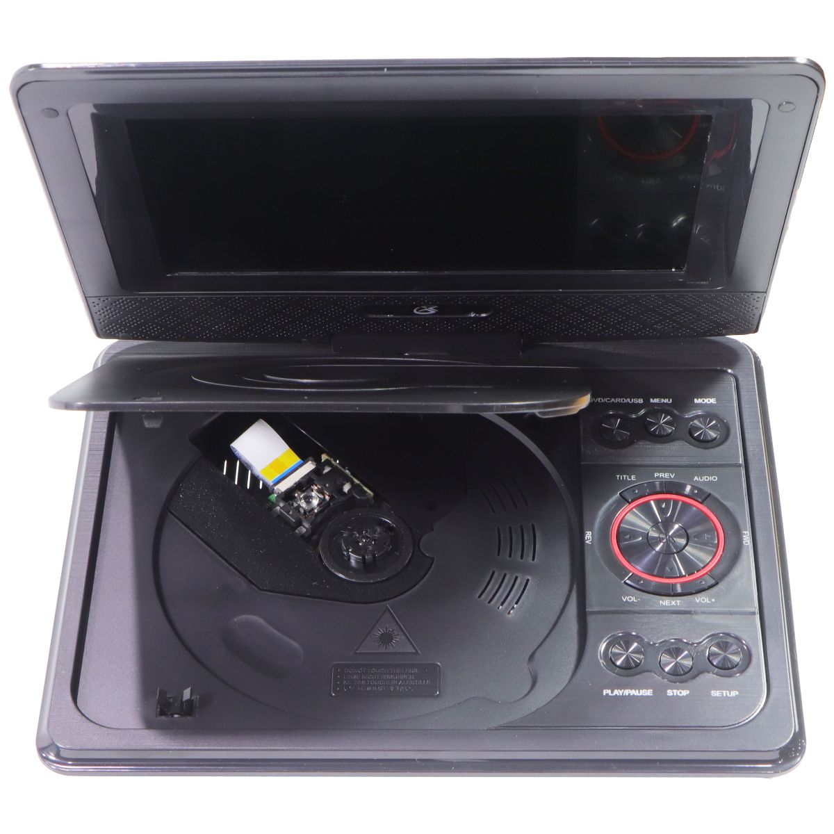 GPX 7-inch Standard Portable DVD Player with Remote - USB-A/SD Card/AV IN/AV OUT