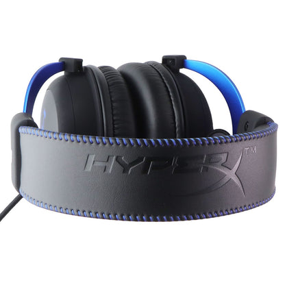 Official PlayStation Wired HyperX Cloud Gaming Headset for PS4/PS5 - Black/Blue