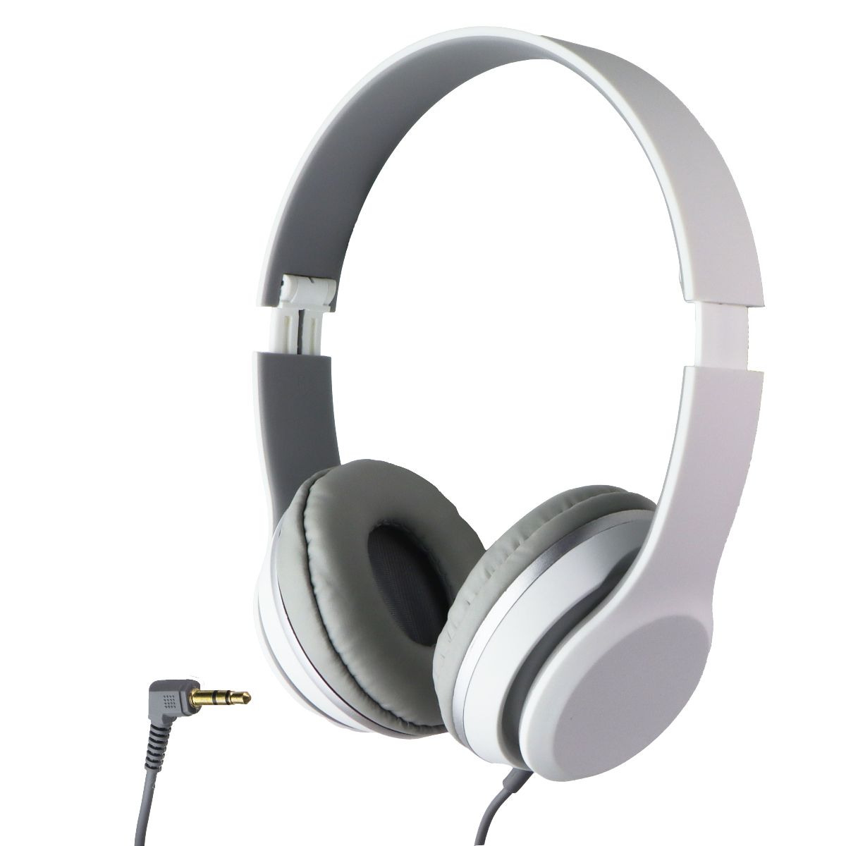 iLive 3.5mm Wired On-Ear Folding Headphones - White (IAH57W)
