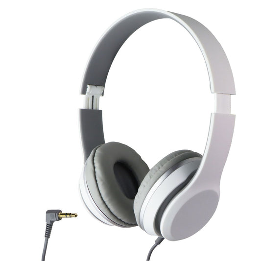 iLive 3.5mm Wired On-Ear Folding Headphones - White (IAH57W)