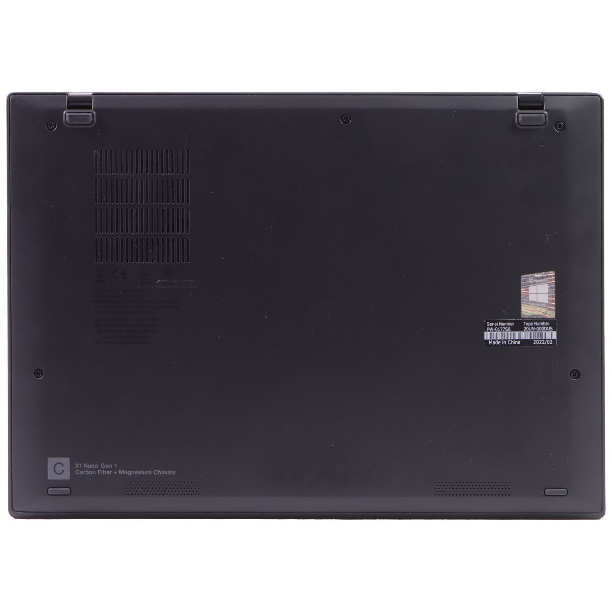 Lenovo ThinkPad X1 Nano Gen 1 (13-in) 2K Laptop (20UN) i5-1130/256GB/16GB/11 Pro