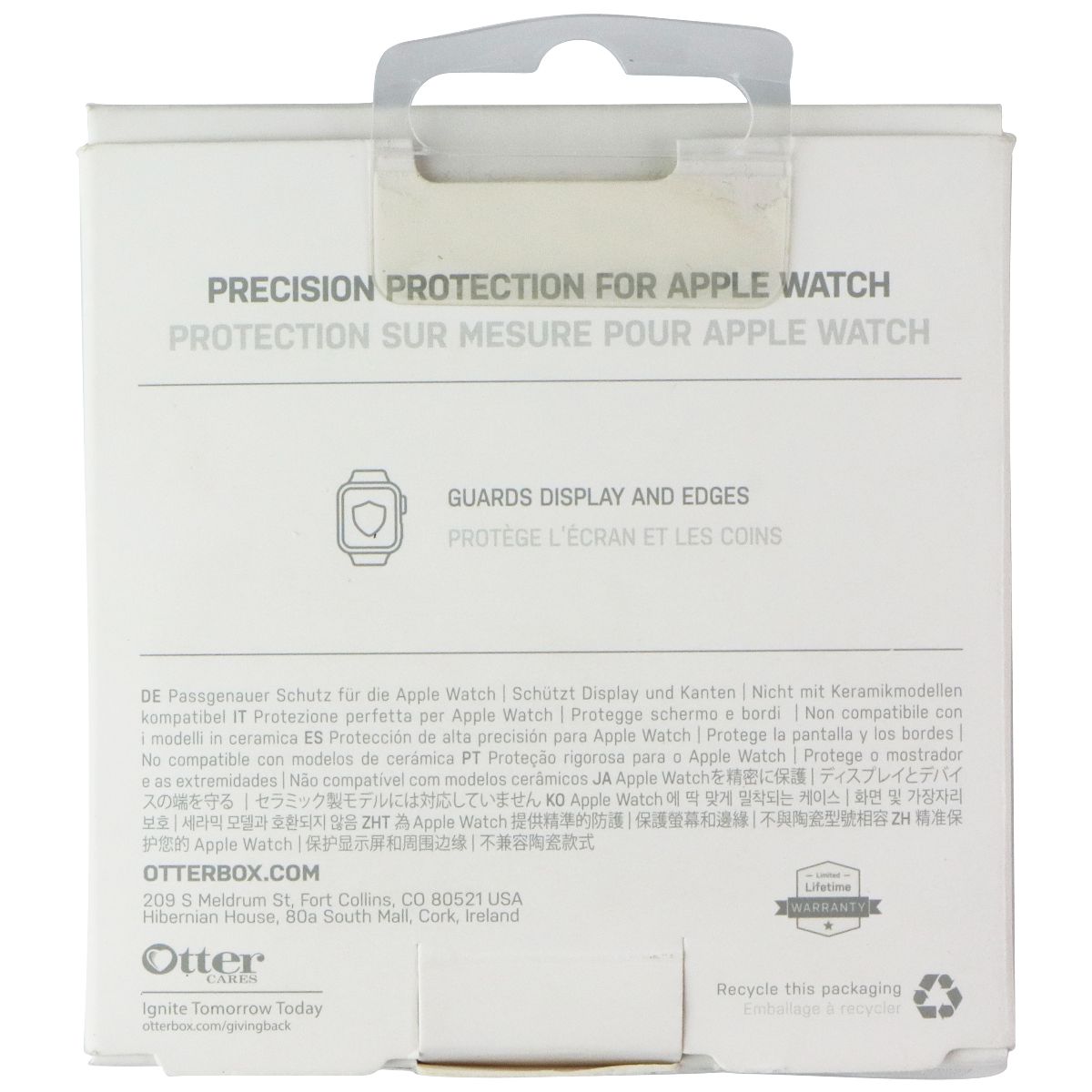 OtterBox Exo Edge Bumper Case for Apple Watch SE/Series 4/3 - Black