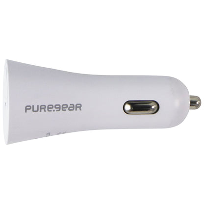 PureGear 20W USB-C Car Charger - White (09293PG)