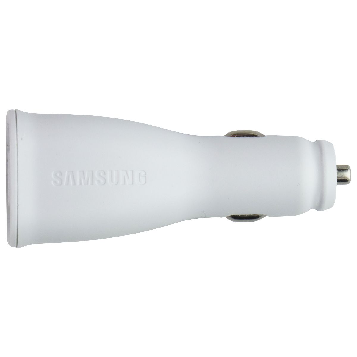 Samsung 10W Dual Port USB-A Car Adapter/Charger - White