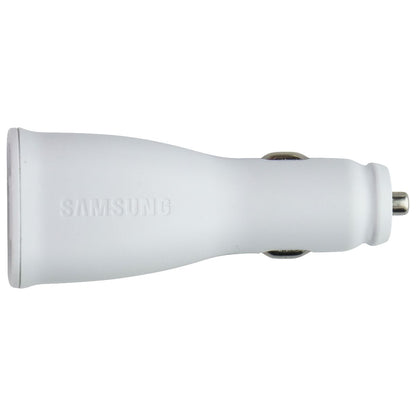 Samsung 10W Dual Port USB-A Car Adapter/Charger - White