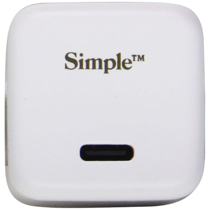 Simple Power Series 30W USB-C Mini Wall Charger - White