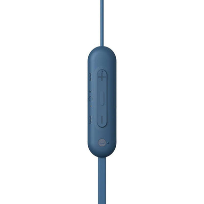 Sony WI-C100 Wireless in-Ear Bluetooth Headphones with Built-in Mic - Blue